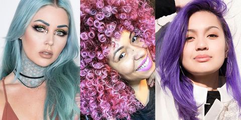 purple hair tips