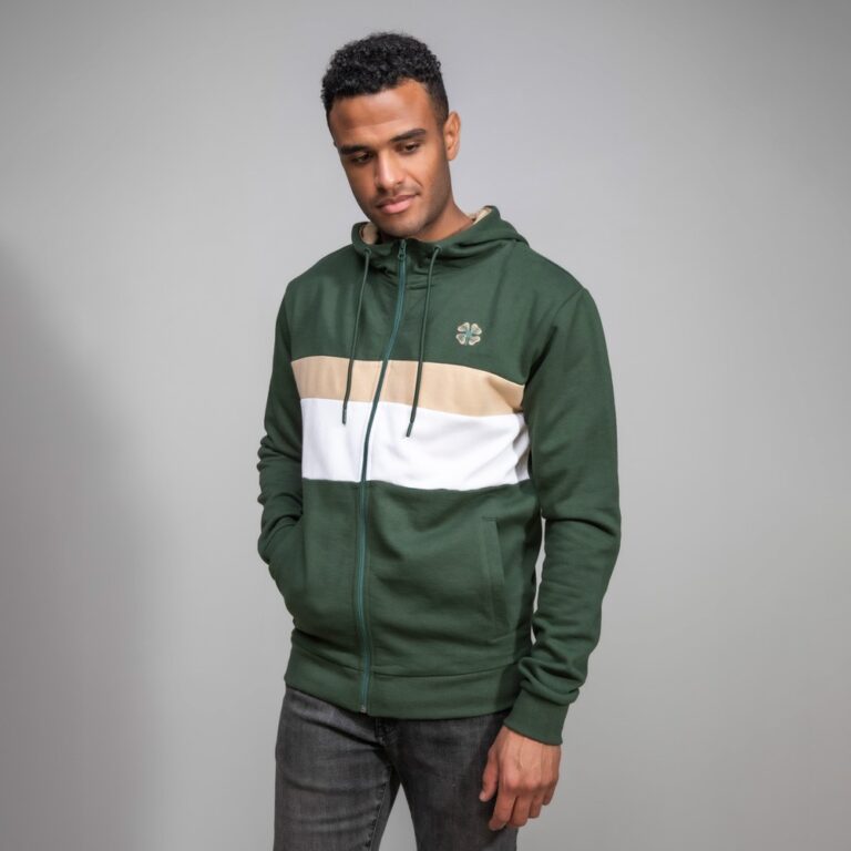 The Best Valuable Men’s Casual Stripe Panel Hoodie